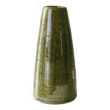 Olive Green Ceramic Vase by VEB Coswig Keramik – East German Mid-Century 70s