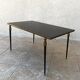 1960s metal and smoked glass coffee table
