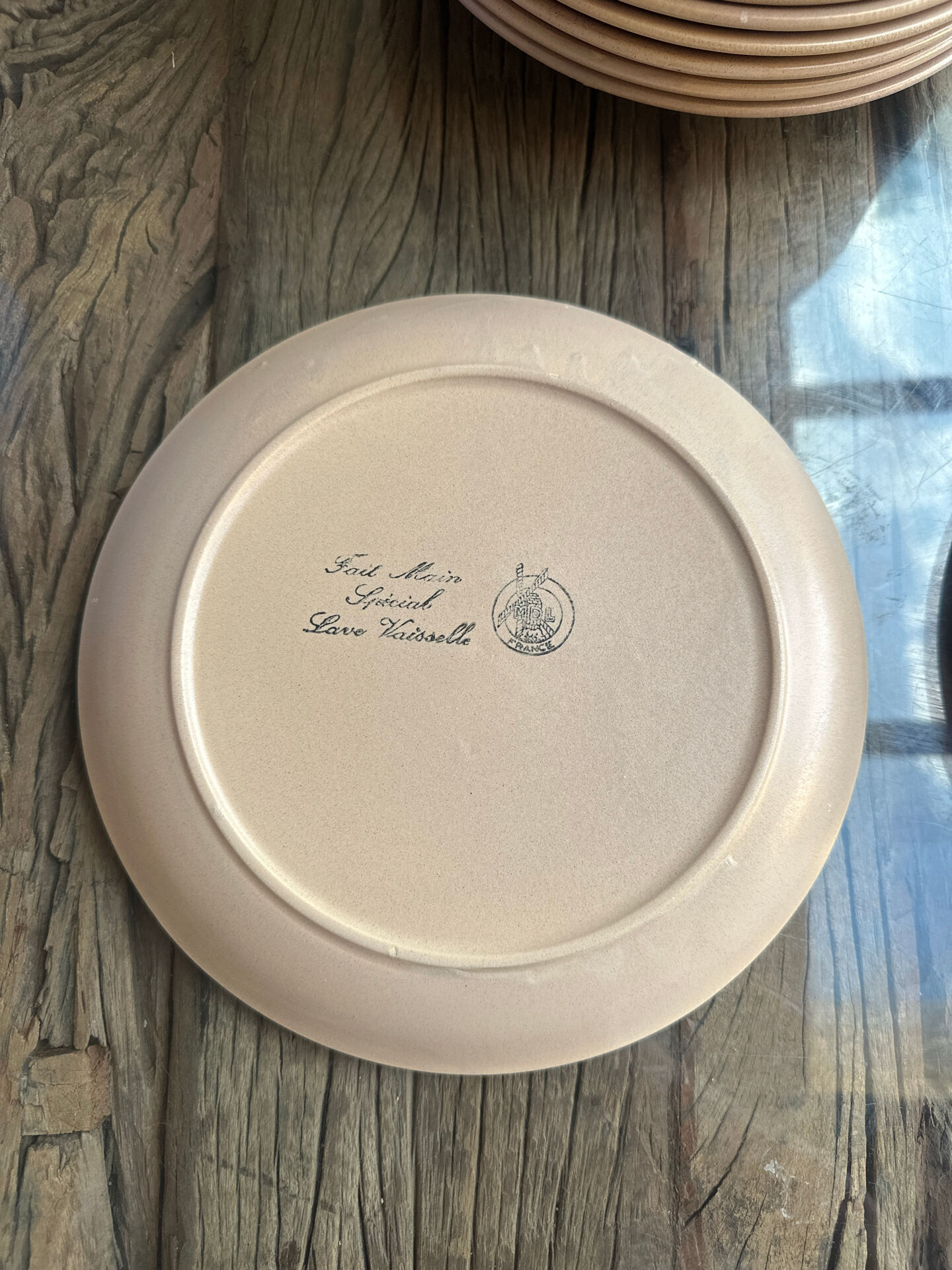 Handmade stoneware plate