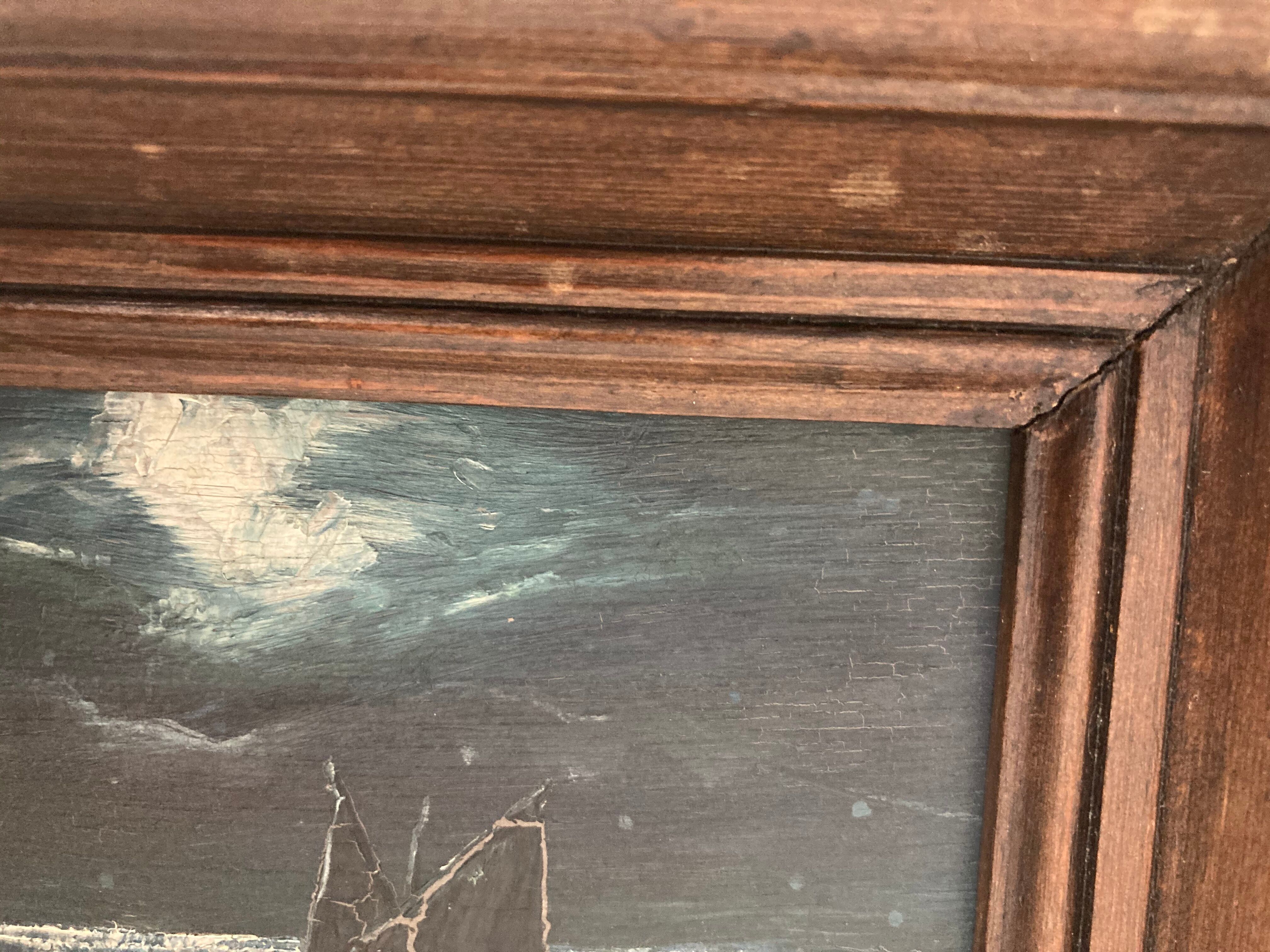 Ancient miniature painting Marine