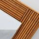 Mid century Square rattan mirror, France, 1960s