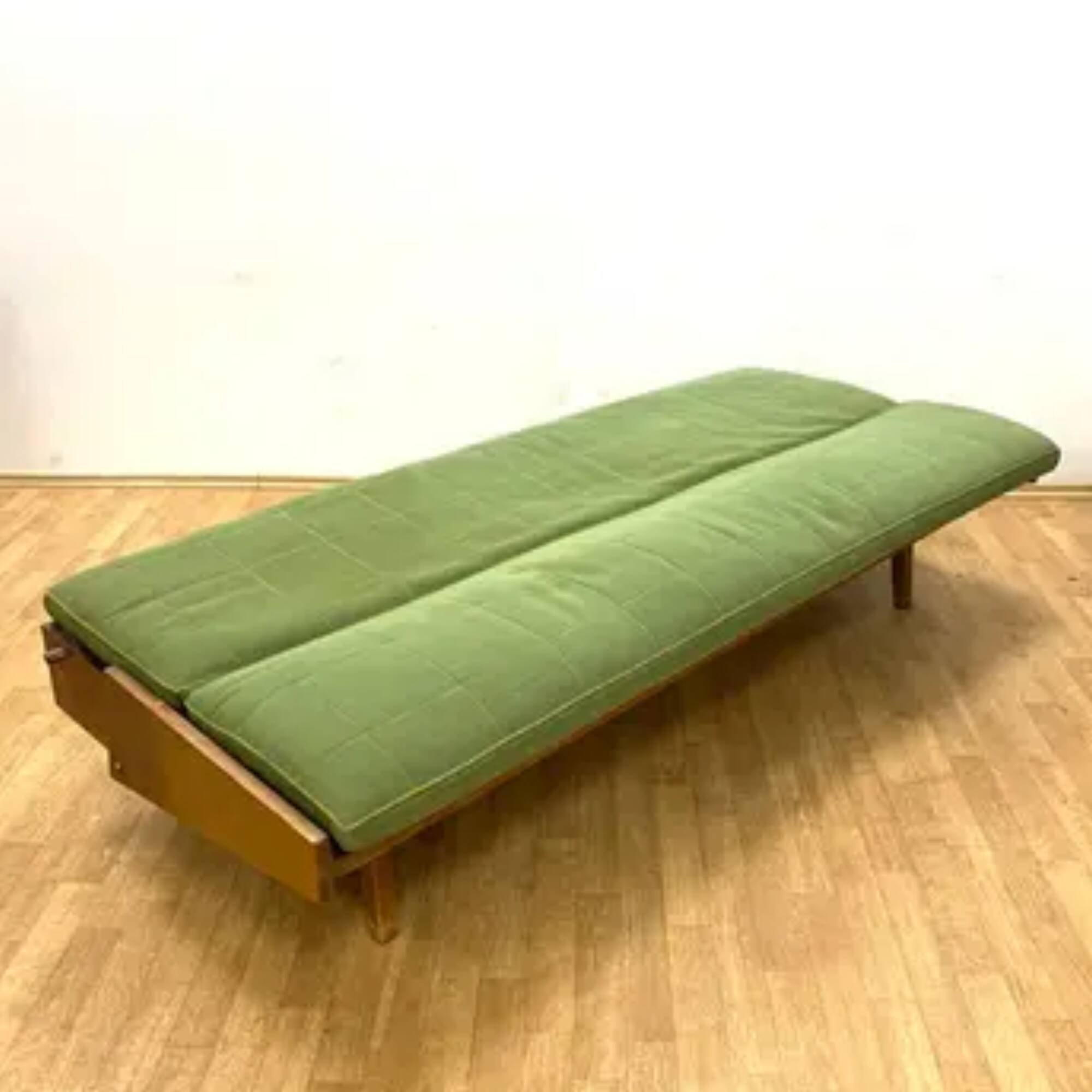 Mid-century retro vintage Czech seating & Hikor folding daybed, 1960s