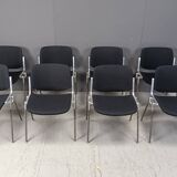 8 chaises vintage DSC 106 de Giancarlo Piretti pour Castelli
