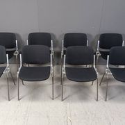 8 chaises vintage DSC 106 de Giancarlo Piretti pour Castelli