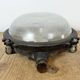 Black Industrial Cast Iron Wall or Ceiling Light from Elektrosvit, 1960s