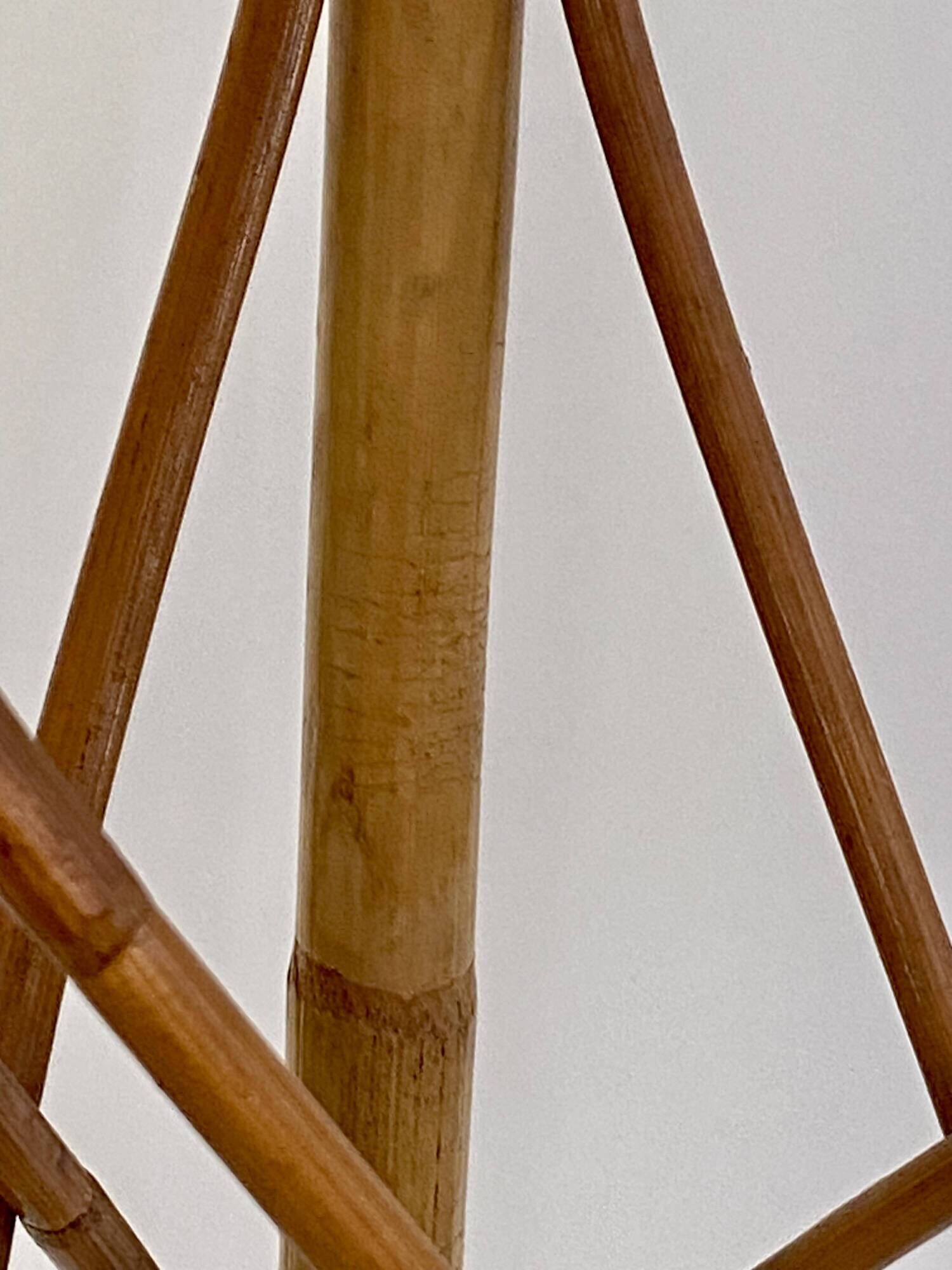 Rattan side table, 1960s