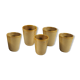 Set of 6 stoneware cups 1970