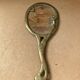 Antique art nouveau mirror face a main gilded bronze vintage flower decor