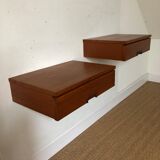 Pair of wall bedside tables