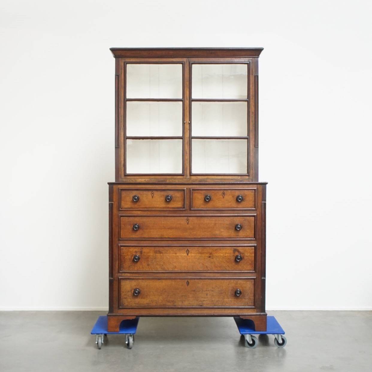 Antique English Buffet / Bookcase from the Early 19th Century