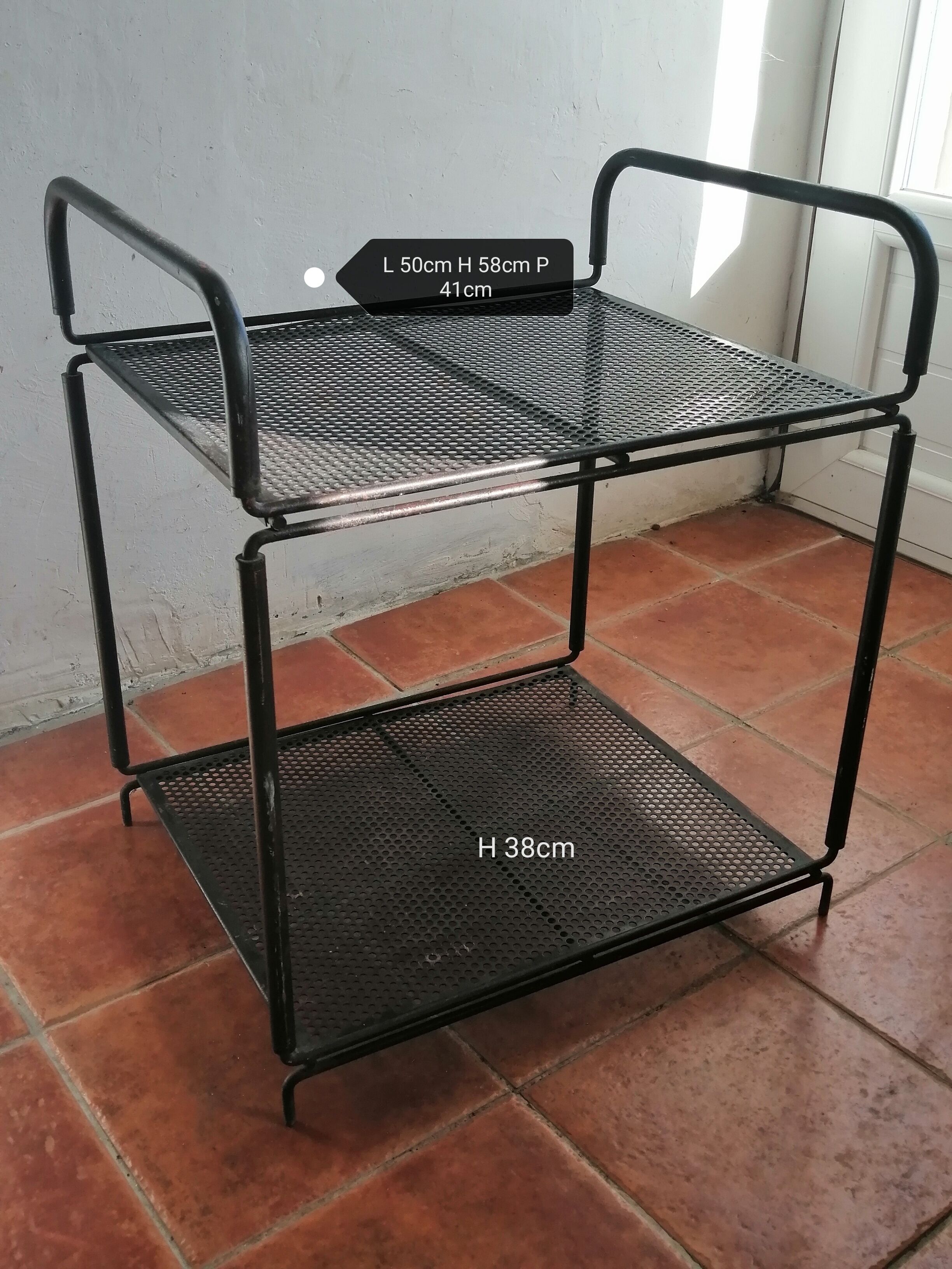 Metal side table service
