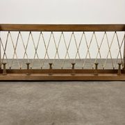 Portemanteau mural vintage bois 6 crochets style chalet