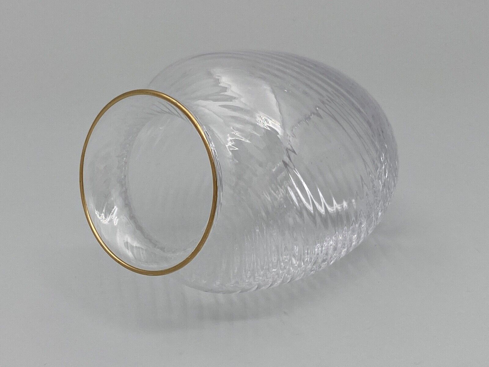 Vase nineteenth glass or crystal high gold beautiful workmanship