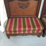 Paire de bancs de ferme ou chalet