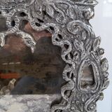 Antique mirror on plexiglass base