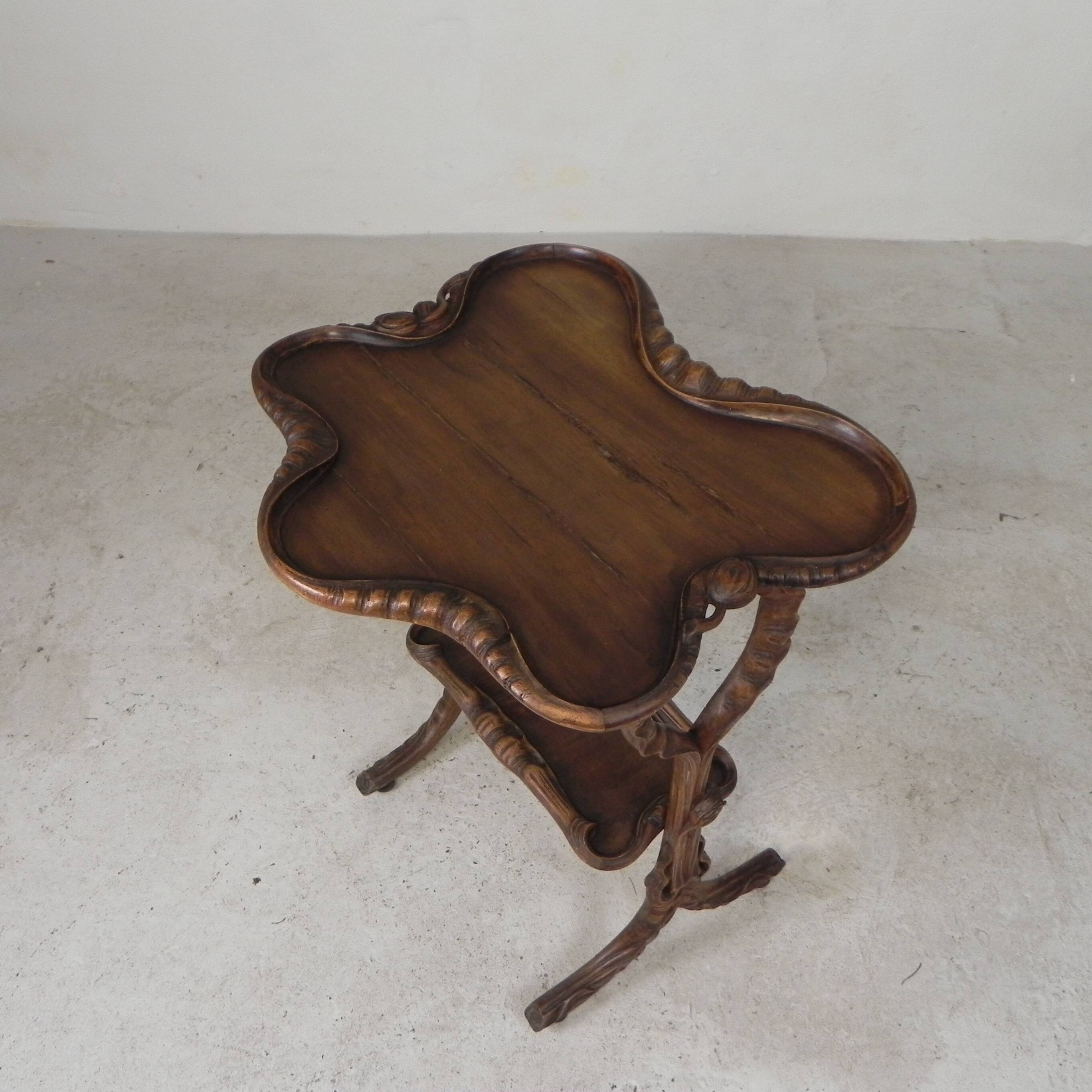 Art Nouveau tea table by Emile Galle, 1899