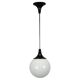 Czechoslovak opaline glass pendant globe, 1970s