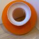 Duo d'abat jour en verre opalin orange vintage