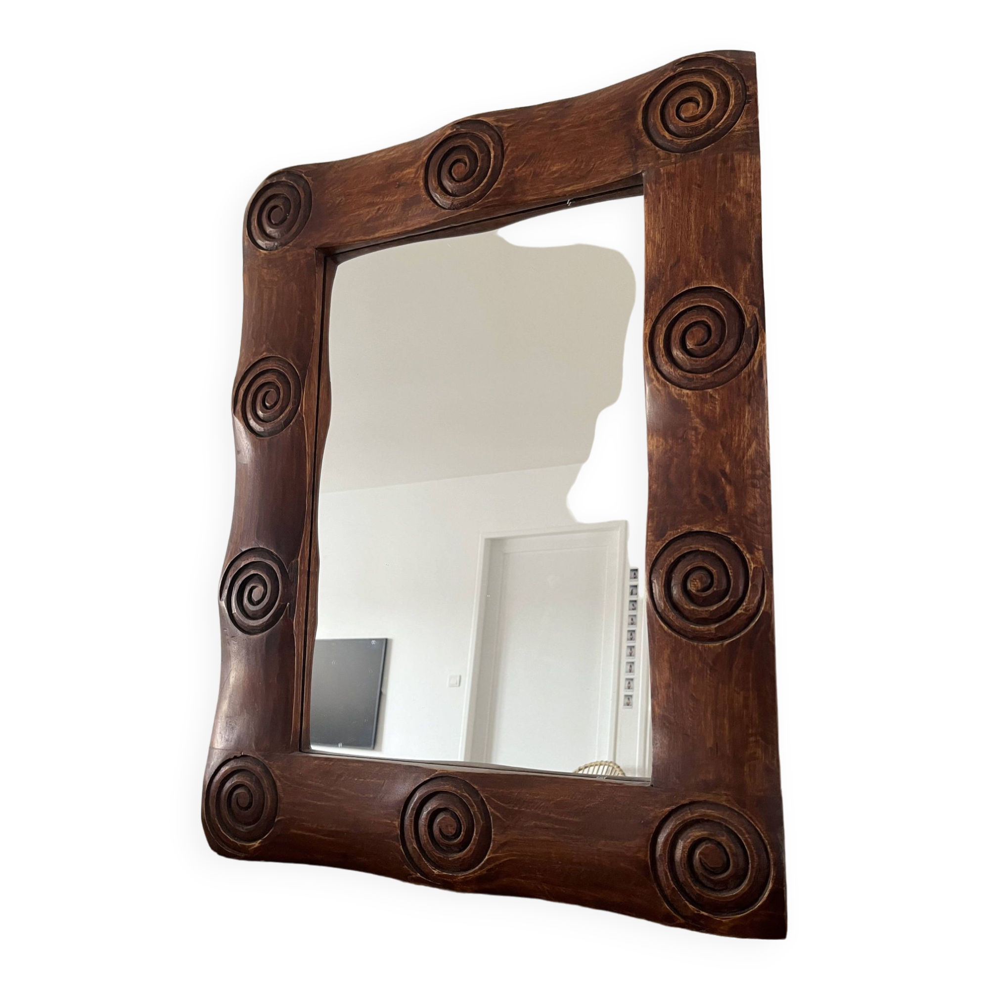 Miroir ethnique en bois
