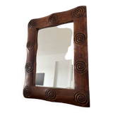 Miroir ethnique en bois