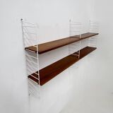 Mid-Century Nisse Strinning string design teak wall unit , 1960s