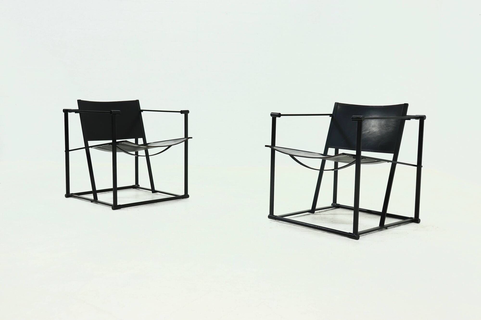 Set of 2 Lounge Chairs Model FM60 by Radboud van Beekum for Pastoe 1980s