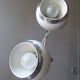 White eyeball 2-light floor lamp