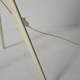 Lampadaire trépied laqué blanc, années 50/60
