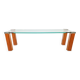 Pioneer T66 Cherry Wood & Glass Side Table from Peter Ghyczy, 1980s