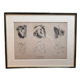 Print Engraving Elementary Course Female Ear Delarue Lemercier