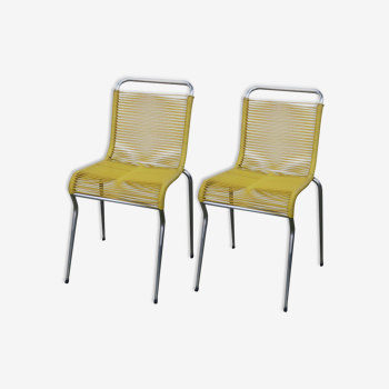 Pair of scoubidou chairs