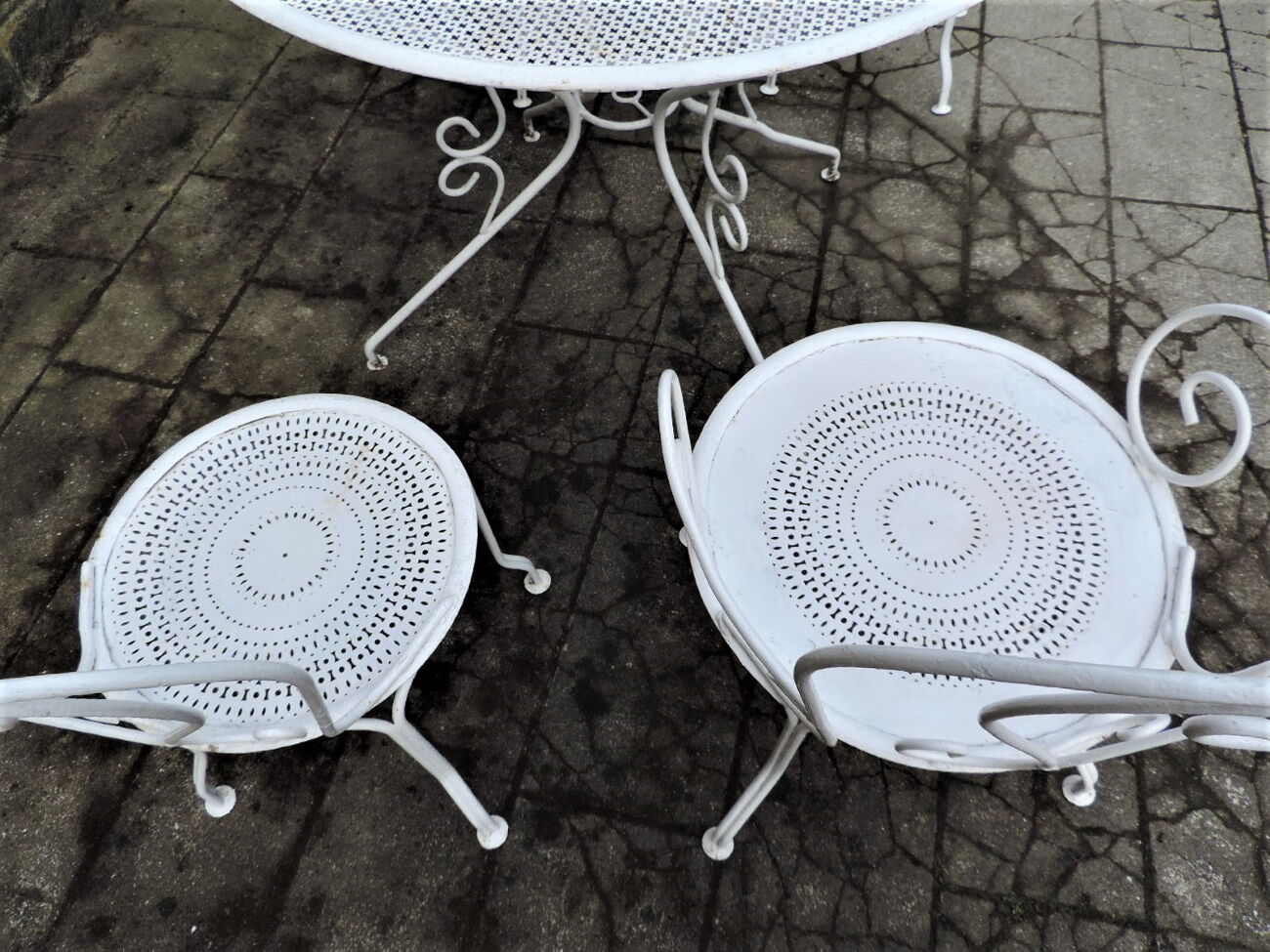 Old wrought iron garden room