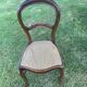 3 chaises cannées de style louis Philippe