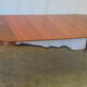 Mahogany round table with 4 extensions from the 1950s