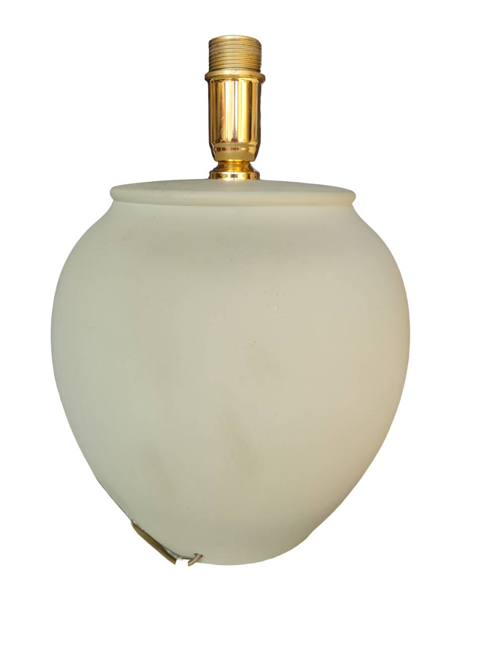 Matt green table lamp and birds in relief