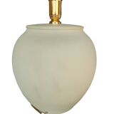 Matt green table lamp and birds in relief