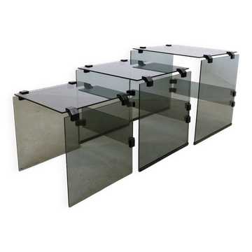 Tables gigognes en verre Pieterman Holland