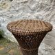 Tabouret diabolo en cannage vintage
