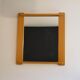 Large Scandinavian mirror in pine 1970