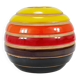 Vase boule en céramique rayé Aldo Londi Bitossi, Italie, 1960s
