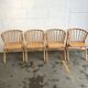 4 Chaises de bistrot en bois en forme de v