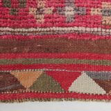 3x10 Pink & Red Tribal Vintage Runner Rug, 80x306Cm