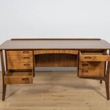 Mid-Century Walnut Desk by Svend Åge Madsen for H.P. Hansen, Denmark, 1960s