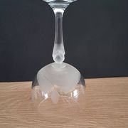 3 verres à vin  ballon en cristal de bohème