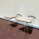 Chaises design en plexiglass Lucite annees 70