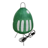 Green lamp "paper and metal design".