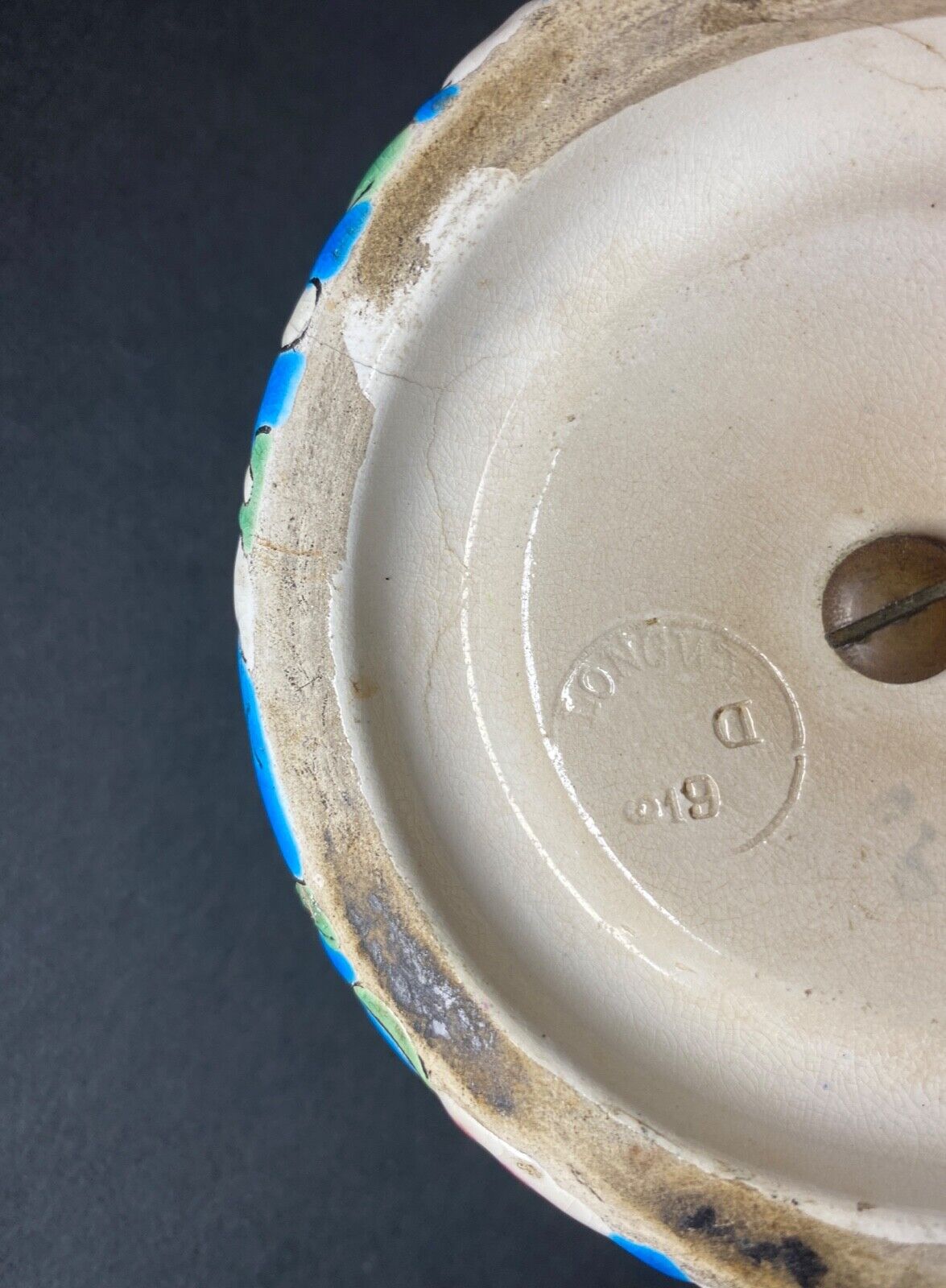 Pyrogen in Longwy XXth enamels with scraper