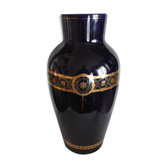 Art deco ceramic vase Boch de la Louvière 42cm