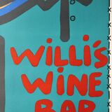Poster "Willi"s Wine Bar" Boisrond - Memphis design -1985