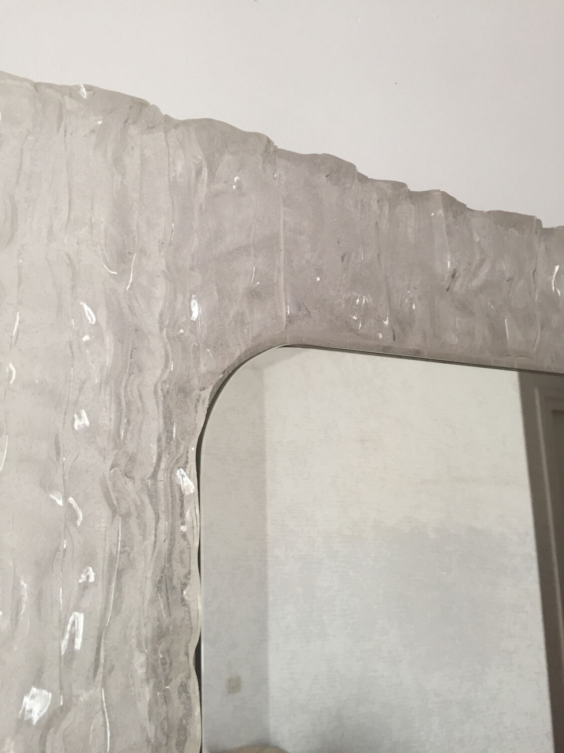 Vintage retro illuminated mirror